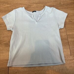 Brandy Melville Soft Blue Baby Tee